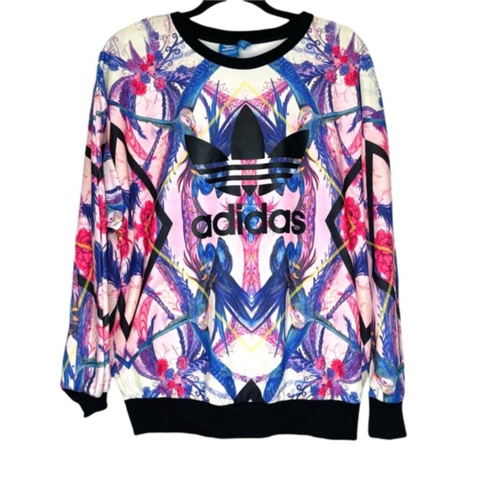 Adidas Trefoil Florea Sweatshirt / Sweater Medium